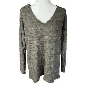 American Eagle Hunter Green Waffle-Knit Comfy Lightweight Basic Tunic-‎ Medium